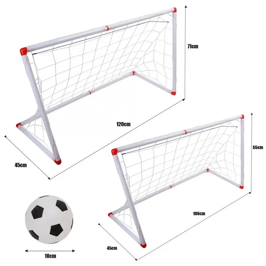 Крытый Открытый мини Дети Футбол ворота пост сетка набор с мячом насос Дети Футбол Спорт Игрушка официальный размер