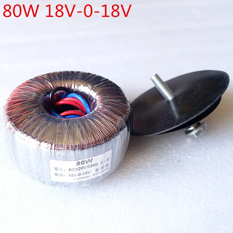 

80W 18V-0-18V Pure Copper Toroidal Transformer LM1875 Amplifier Transformer