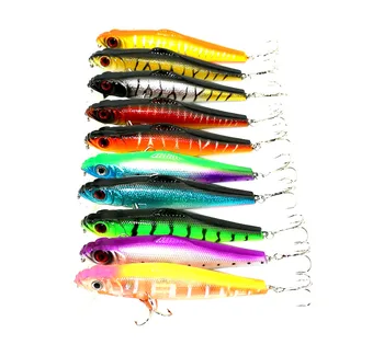 

100pcs Big Ocean Fishing lures Crankbait 13CM/28.4G/2# Hooks Hard Plastic Lure Wobbler Minnow Swimbait Fishing Tackle