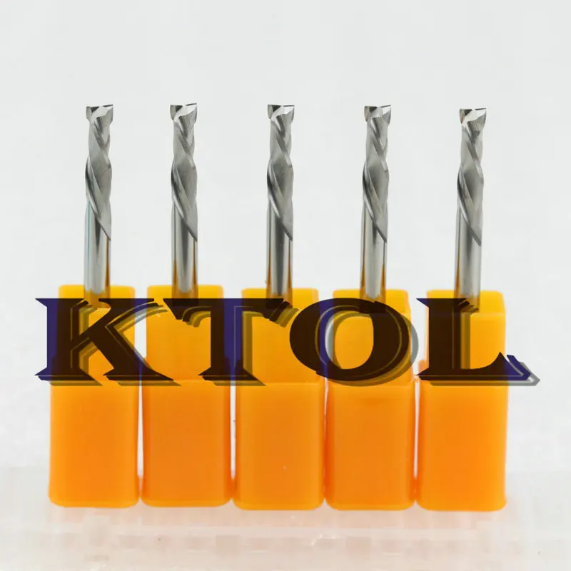 1pcs 3.175MM Up Down Cut Router Bits for Wood 2 Flute CNC Carbide End Milling Cutter Tool Spiral Engraving Compression Endmill_1