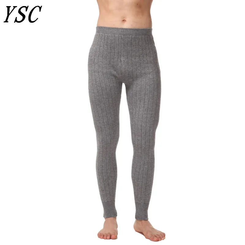 YUNSHUCLOSET новый стиль мужские кашемировые шерстяные теплые брюки трикотажные