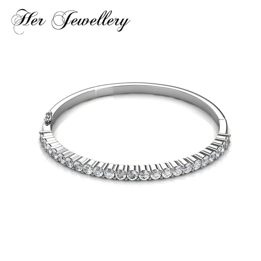 

Her Jewellery Wedding Bracelet , bracelet for women Prong Setting jewelry Made with crystals from Swarovski HB0161