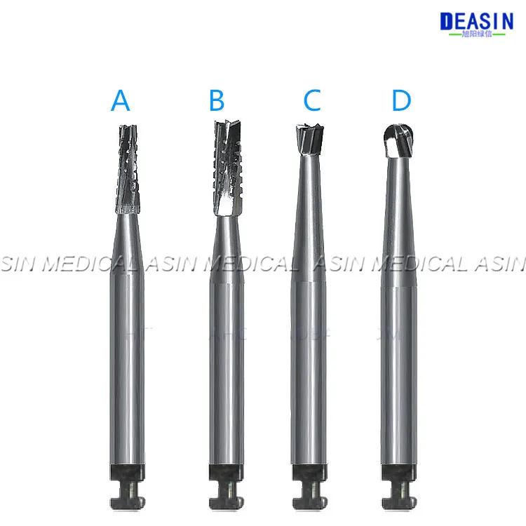 5 Pcs X Dental Lowspeed Handpiece Bur Tungsten Steel Needle Ball Drill Cracked Drill Inverted