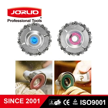 

Wood Carving Disc Double Saw Teeth 4 Inch Grinder 22 Link Chain Circlet Durable Stainless Steel Discs