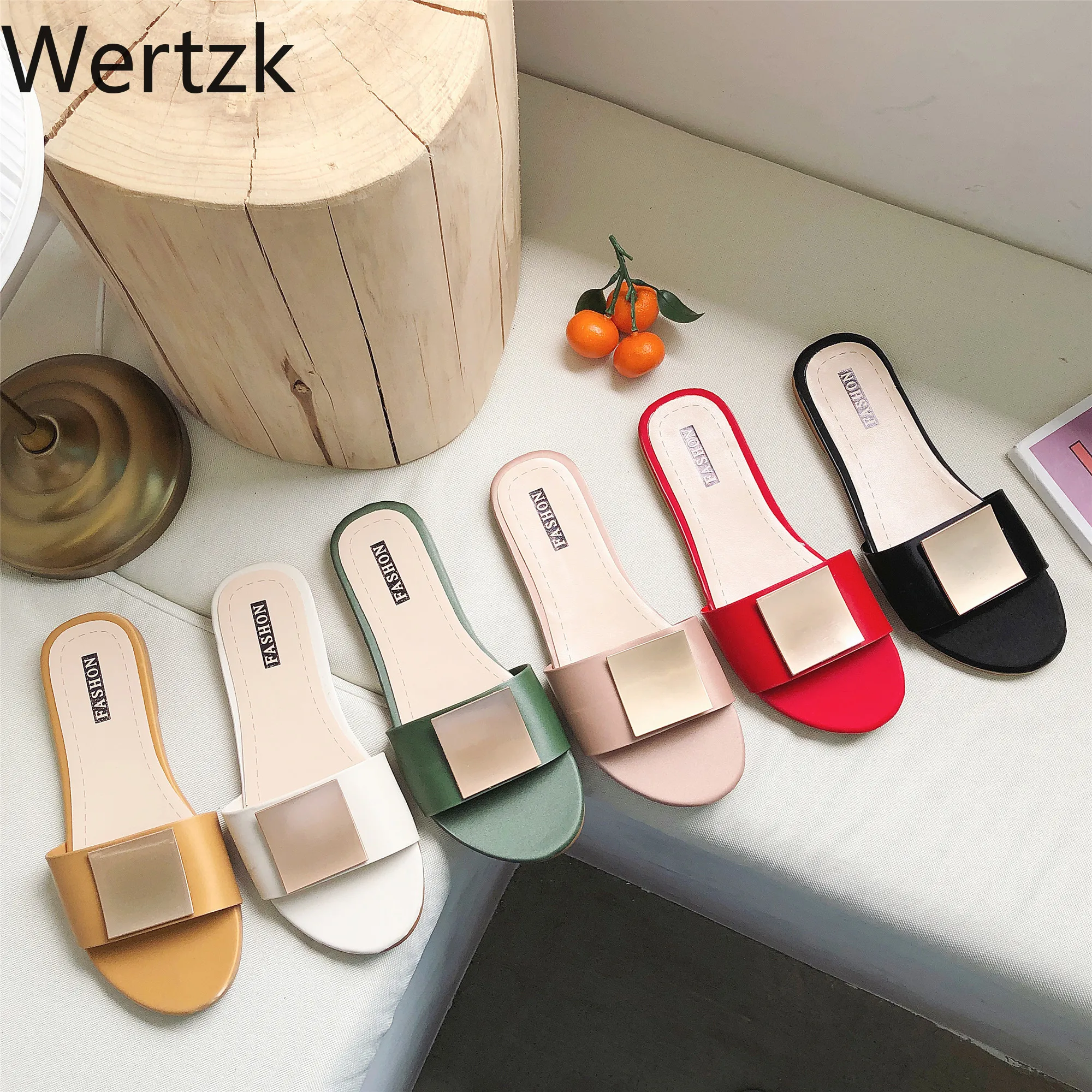 

2019 Beach Women Slippers Sandals Women Slippers Flat Heel Casual Ladies Shoes Outdoor Female Slides zapatos de mujer E551