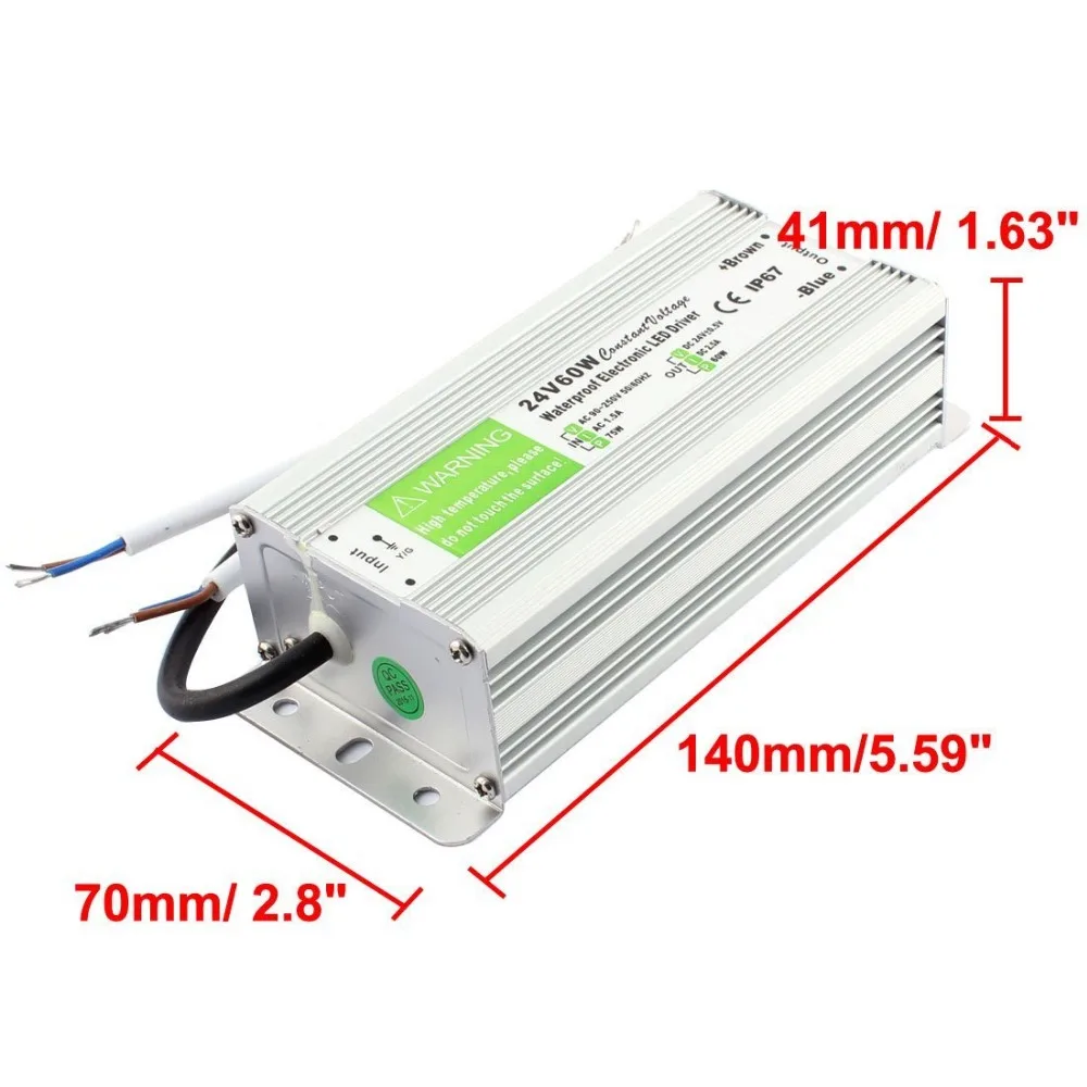 DC24V 10 Вт 20 30 36 45 50 60 80 100 120 150 Водонепроницаемый Электронный Драйвер внешний