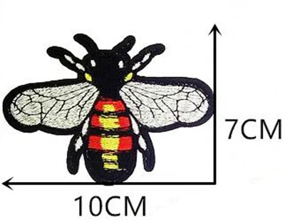 S/M/L деликатная вышитая пчела железная нашивка для коллекции футболок и кепок, аксессуары для футболок - Цвет: BE6S