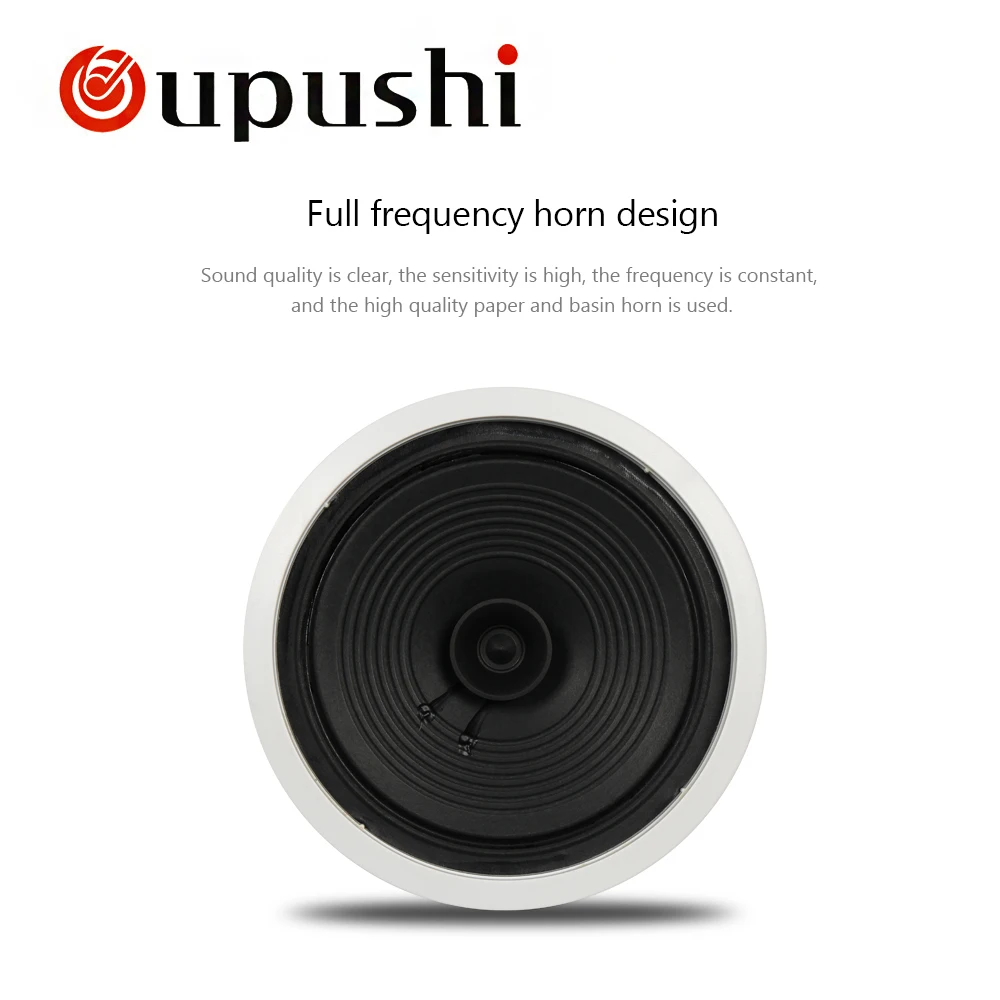 OUPUSHI CE802 wi fi потолочный динамик bluetooth оптовая продажа pa система 10 вт 8 дюймов