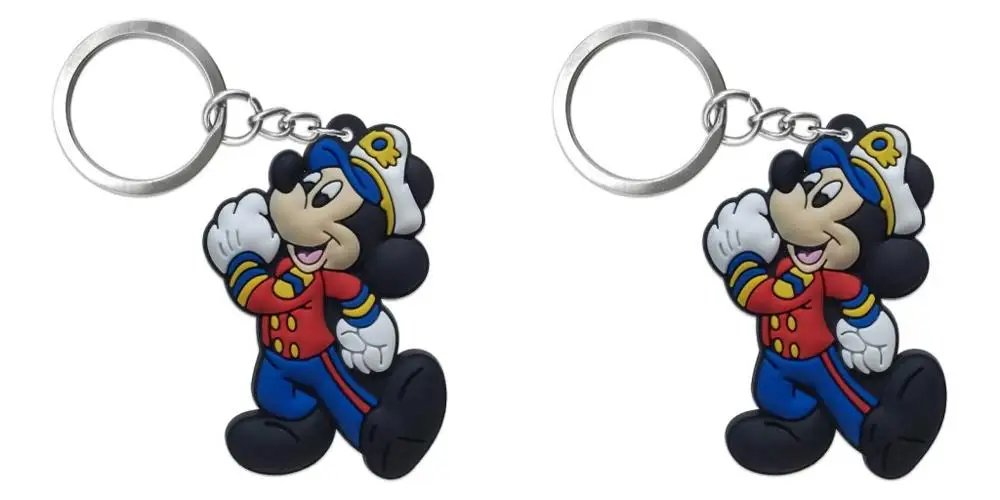 2 шт. ПВХ брелок мультфильм Микки Минни аниме фигурка брелок для ключей детская игрушка брелок для ключей модный брелок подарочные сумки декор - Цвет: 7003-09