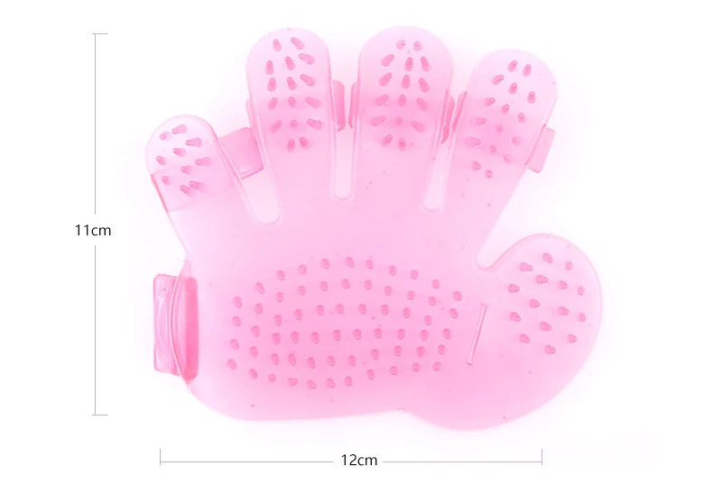 Pet Grooming Comb Blue Pink Pet Dog Cat Shower Bath Brushes Right Hand 5 Fingers Gloves Brush Comb Hand Pet Tools Pet Clean Comb (2)