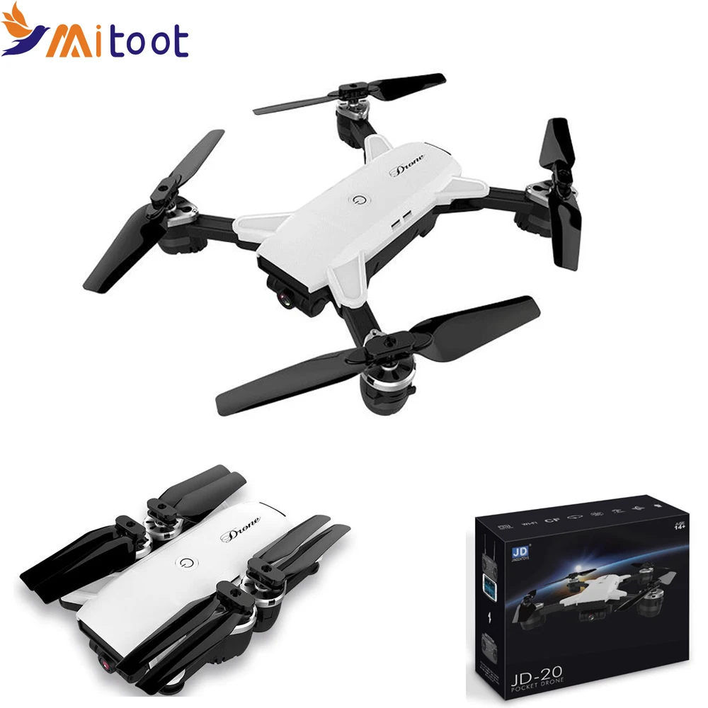 

Drones with camera hd JD-20 JD20 WIFI FPV With 2MP Wide Angle Camera High Hold Mode Foldable Arm RC Quadcopter RTF Selfie Drone