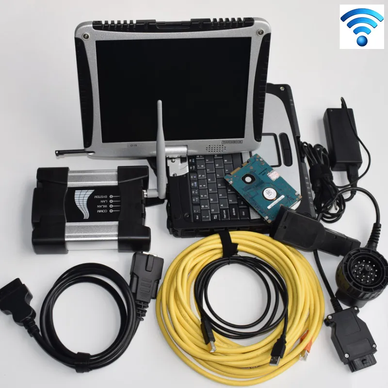  Para bmw escáner de diagnóstico WIFI para bmw Icom next de diagnóstico y de programación más cf-19 
