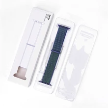 12 шт./лот, белая бумажная посылка, коробки для наручных часов Apple Watch, нейлоновая петля, 38 мм, 42 мм, для Iwatch, ремешок для часов, подарочная коробка