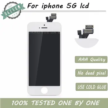 

Wholesale Grade AAA+ No Dead Pixed Screen For LCD iPhone 5 Display Digitizer Assembly Replacement 10PCS/lot