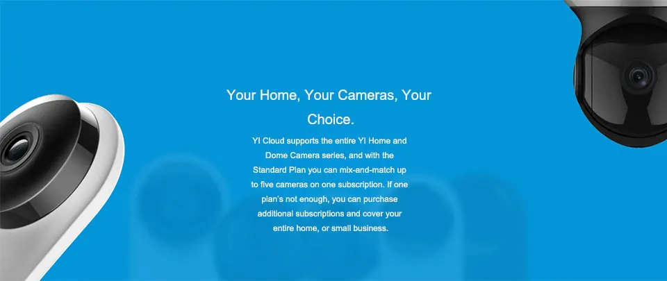 Домашняя камера 4 шт. YI Home Camera 720p 4PCS Pack 111° широкоугольный объектив Двухсторонняя аудиосвязь Оповещения об активности