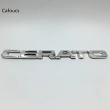 Cafoucs para kia spectra cerato tronco lettering logotipo da cauda emblema