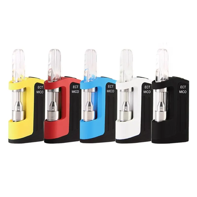 

Metal Body ECT Vape Atomizer Vaporizer Kit 5 Colors Adjustable Mini 0.5ml Cartridge 650mAh Battery Mico CBD Smoke E-Cigarette