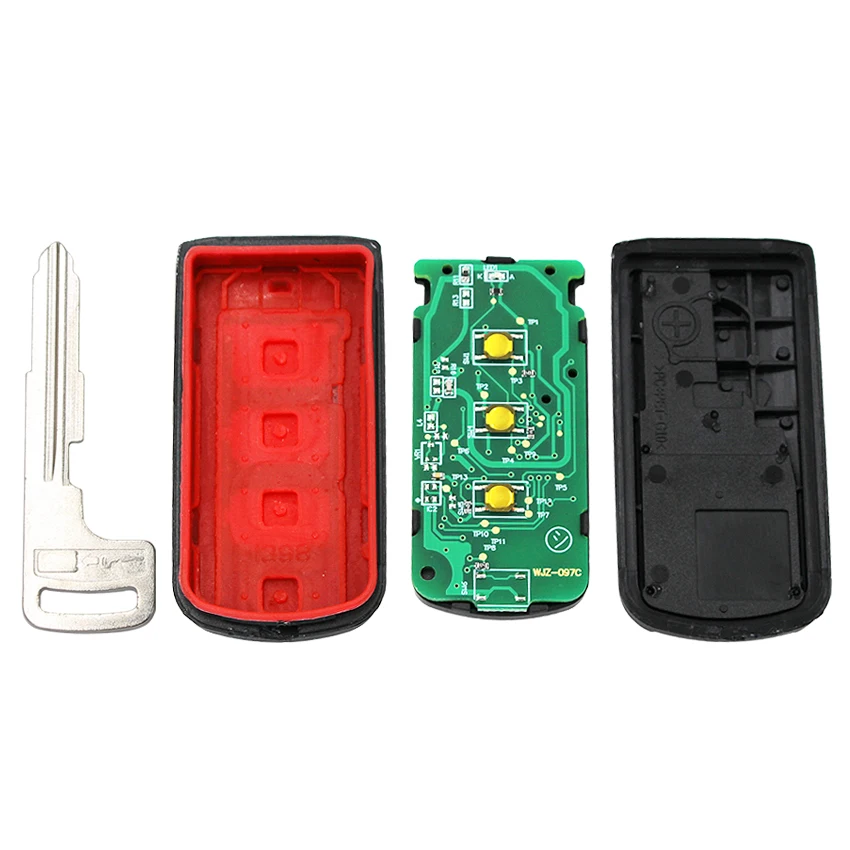 3 BUTTONS SMART REMOTE CAR KEY FSK 433MHZ PCF7952 CHIP FOR MITSUBISHI LANCER OUTLANDER ASX G8D-644M-KEY-E WITH INSERT KEY