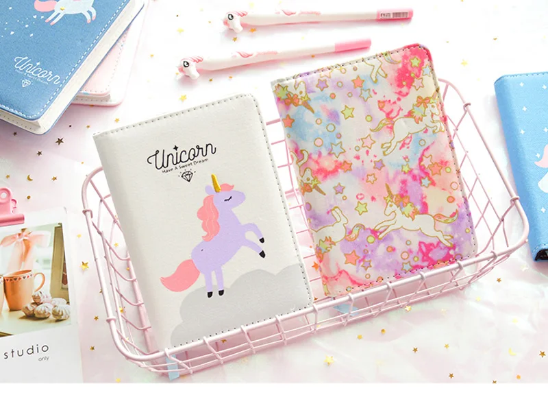 Kawaii Unicorn записная книжка Bullet Journal Agenda Planner Тканевая обложка Записная книжка Дневник ежемесячный недельный для планирования расписания школьные принадлежности