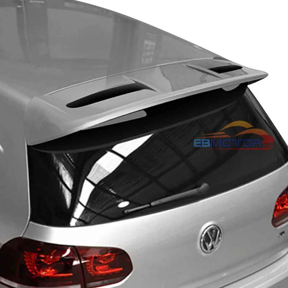 ebmotor-com STR Real Carbon Fiber Rear roof Spoiler CF Wing Case For Volkswagen Golf 6 VW GOLF Six 2010-2012 1