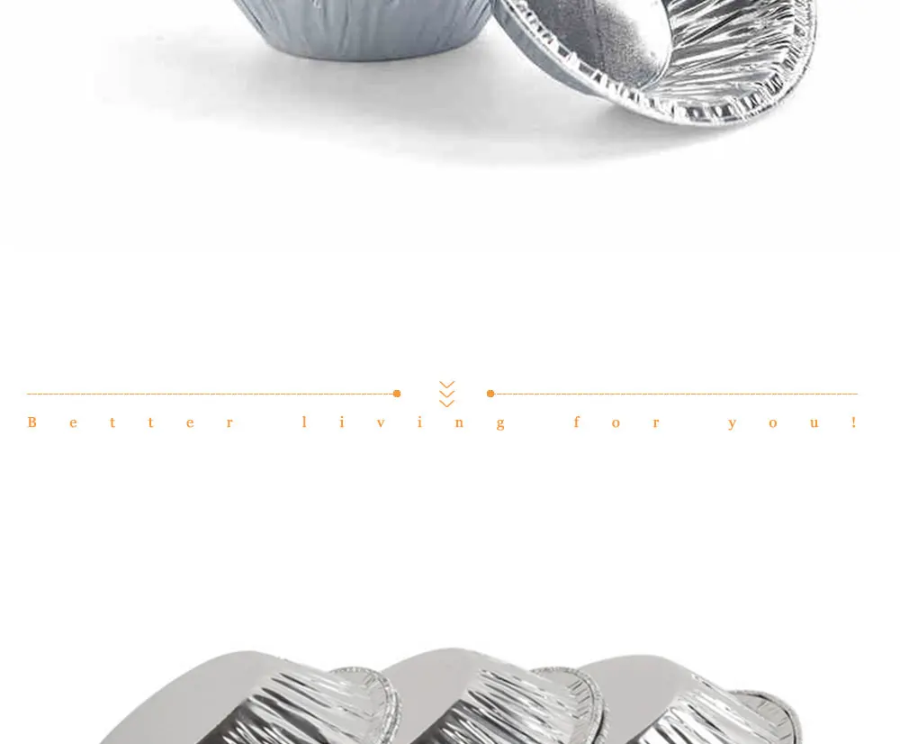Aluminum Alloy Disposable Egg Tart Mold for Baking Round Cake Mold for Cupcake 100PCSLot Dropshipping (4)