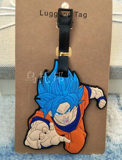 N Прямая продажа дорожная сумка Dragon Ball Супер сайян багажные сумки Горячая ПВХ Дорожная этикетка с крючком чемодан бирка портативный ne