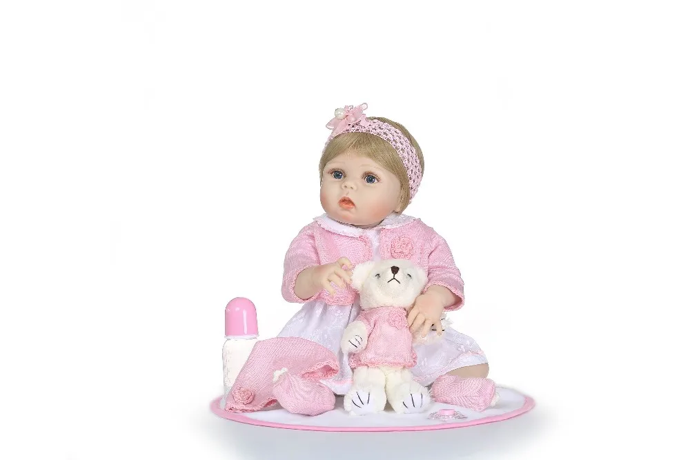 Силиконовая виниловая кукла Boneca BeBes Reborn для девочек, игрушки для детей, мягкие силиконовые куклы Reborn, Реалистичная кукла для детей