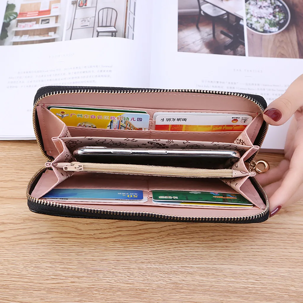 OCARDIAN женские кошельки длинные модные брендовые кожаные на молнии 94173|Кошельки| |