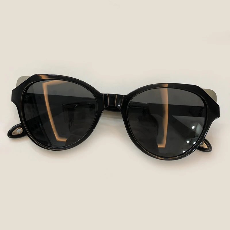 Кошачий глаз Для женщин солнцезащитные очки Брендовая Дизайнерская обувь высокое качество ацетат смесь сплав frame градиент UV400 объектив с
