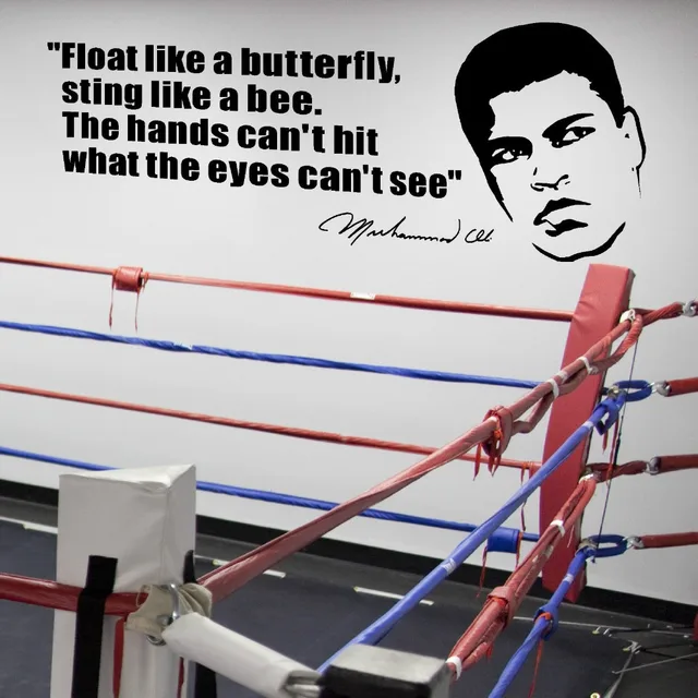 Buy MUHAMMAD ALI FLOAT LIKE A BUTTERFLY BOXING WALL