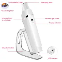 Многофункциональный глаз массажер, нагрев уход за лицом анти-старение вибрации удаление морщин Красота устройства уход за кожей лица Уход спа массажа глаз