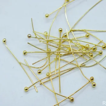 

Wholesale 2000PCs Gold Plated Ball Head Pins Findings