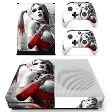 Виниловая наклейка Harleen Quinzel для консоли Xbox One S с двумя наклейками для беспроводного контроллера