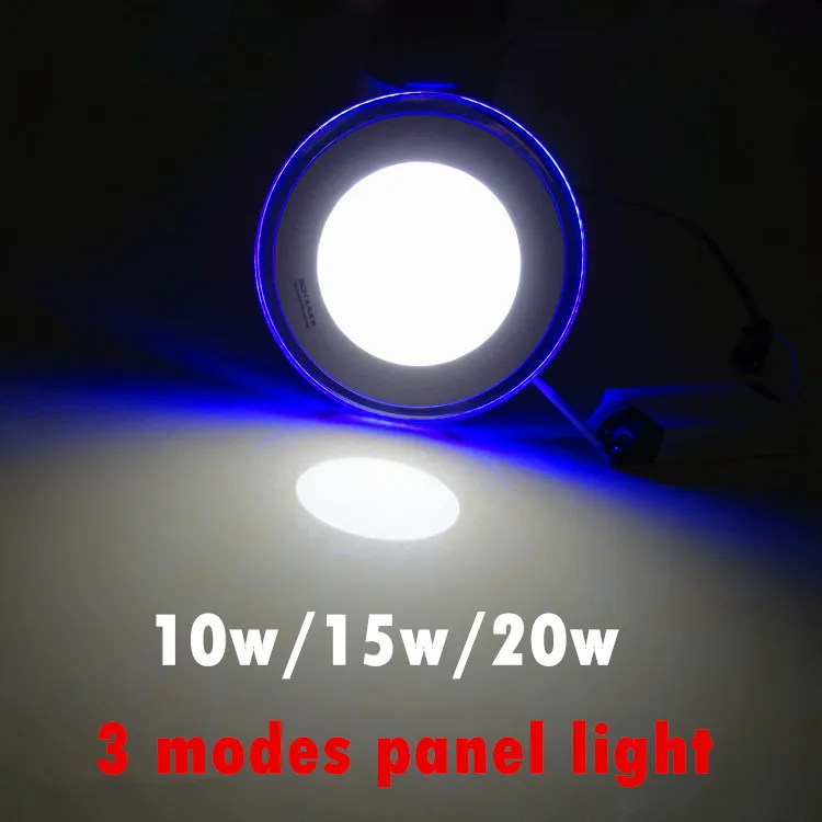 

10W 15W 20W 3 mode Acrylic LED Panel Light Indoor Light Energy Saving Bright LED Recessed Panel Ceiling Down Light free shipping