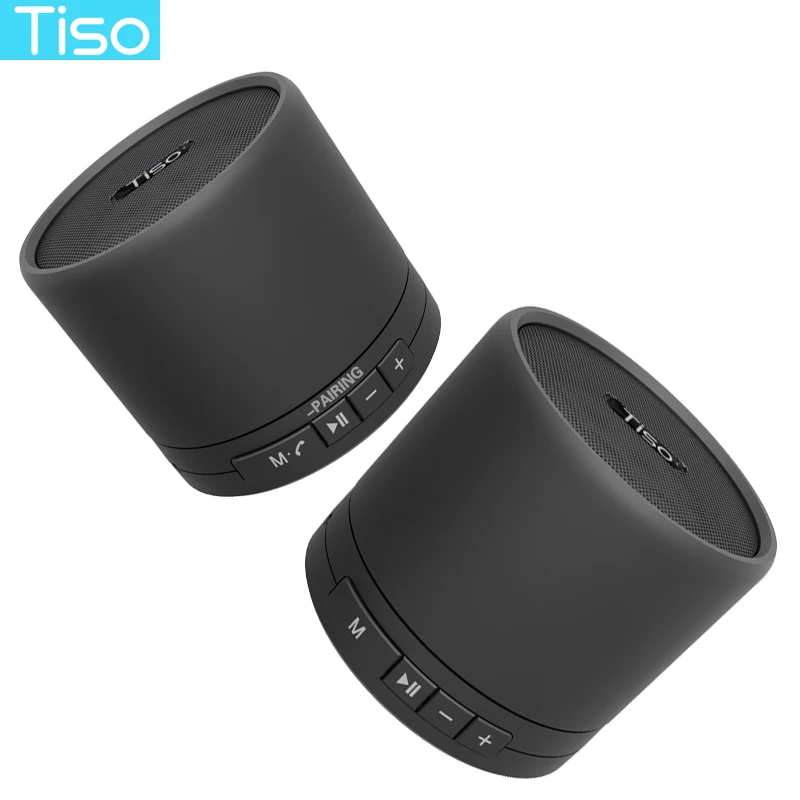 Tiso T5 TWS true wireless stereo Bluetooth V4.2 speakers metal 10W mini portable loudspeaker TF card AUX with microphone Tiso T5 TWS true wireless stereo Bluetooth V4.2 speakers metal 10W mini portable loudspeaker TF card AUX with microphone