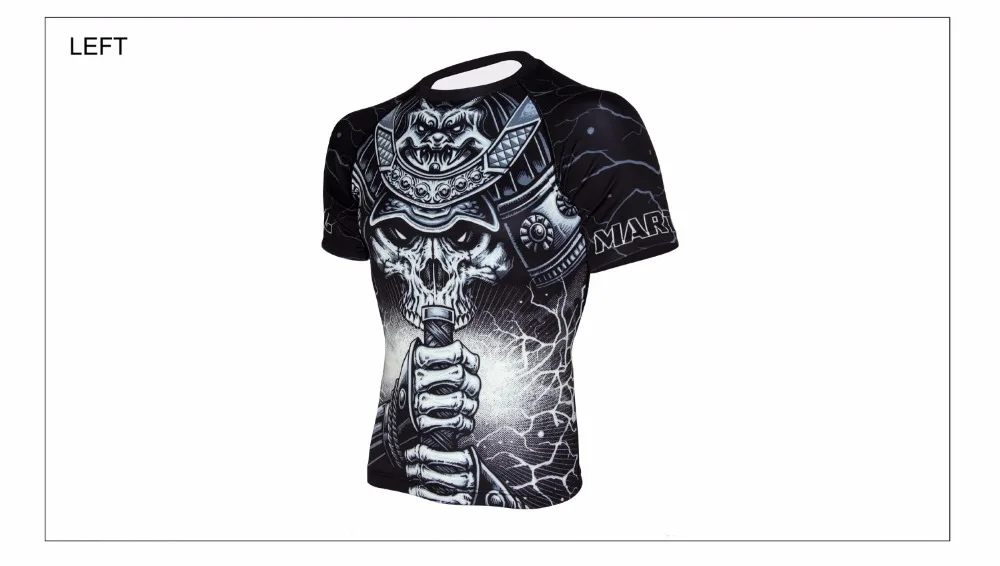 Боевая: Воин дизайн ММА Рашгард быстросохнущая уличная рубашка мужская Спортивная футболка Муай Тай рубашки компрессионные колготки