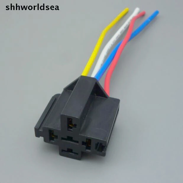 Shhworldsea 5/30/100 шт. проводное 4-контактное реле монтажное основание держатель гнезда |