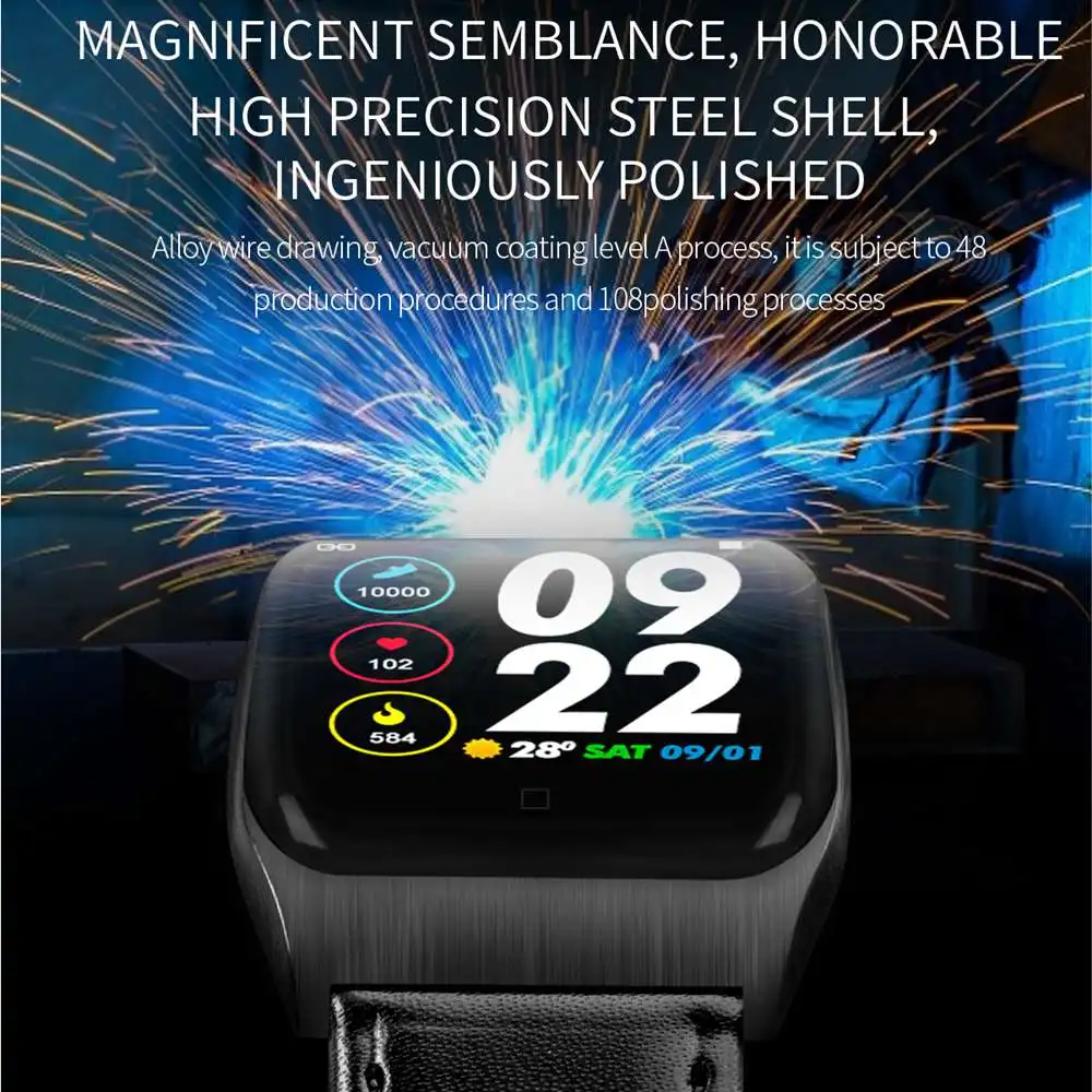 Vwar AF7 ЭКГ PPG Смарт-часы IP68 водонепроницаемый монитор сердечного ритма мужские спортивные Смарт-часы фитнес-трекер часы для Android IOS N58