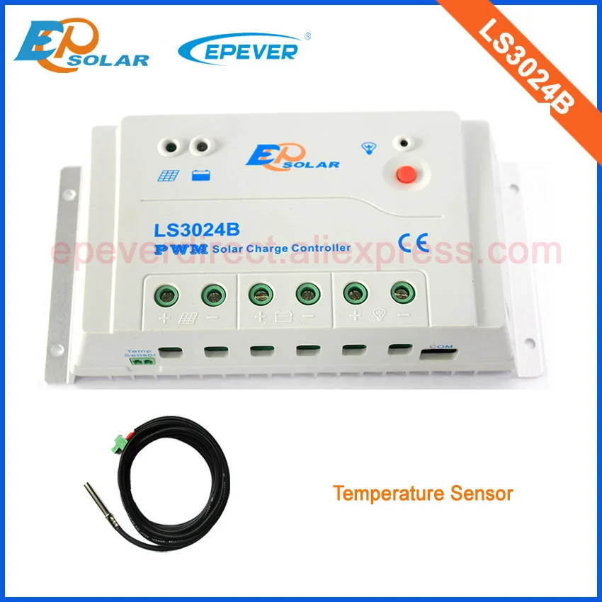 

PWM LS3024B with temperature sensor 30A 30amp 12v 24v auto work solar panel charger regulator