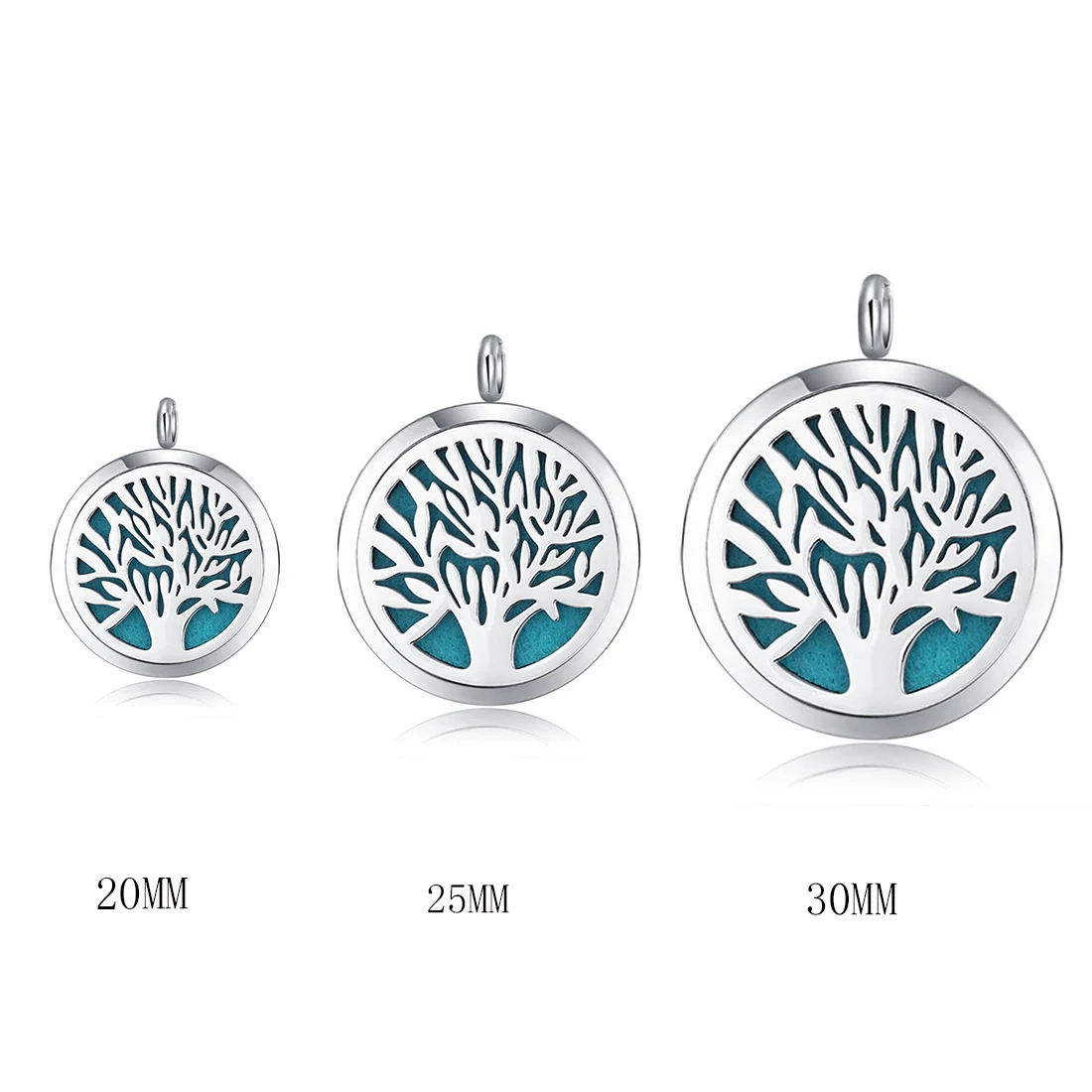 With Shiny Chain!10pcs mesinya tree of life Aromatherapy/Essential Oils 316L S.Steel Perfume Diffuser Locket pendant Necklace | Украшения и