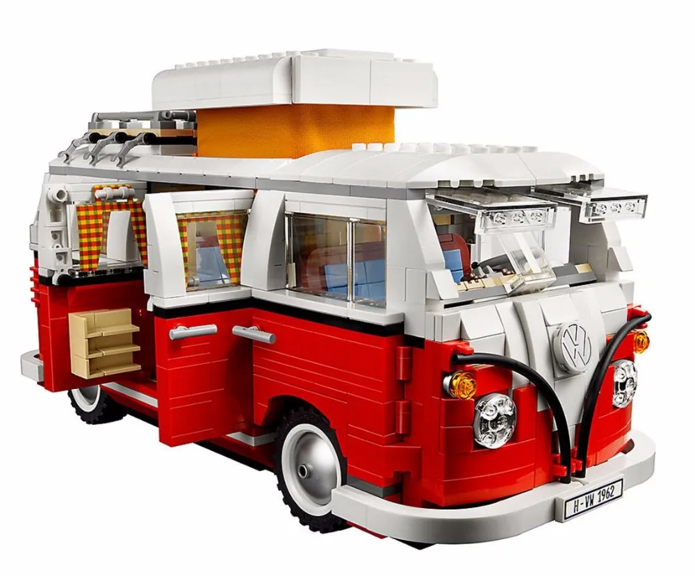 10569 Create Series City Car T1 Camper Van строительные блоки 1354 шт совместимые части игрушек с bela 10220