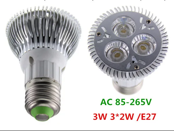 

E27 3W/3*2W Dimmable LED Sport light lamp High Power bulb warm cool white PAR AC 110V 220V 240V
