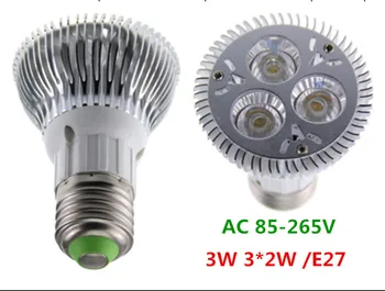 価格 E27 3ワット/3*2ワット調光対応ledスポーツライトランプ高電力電球暖かいクールホワイトpar交流110ボルト220ボルト240ボルト