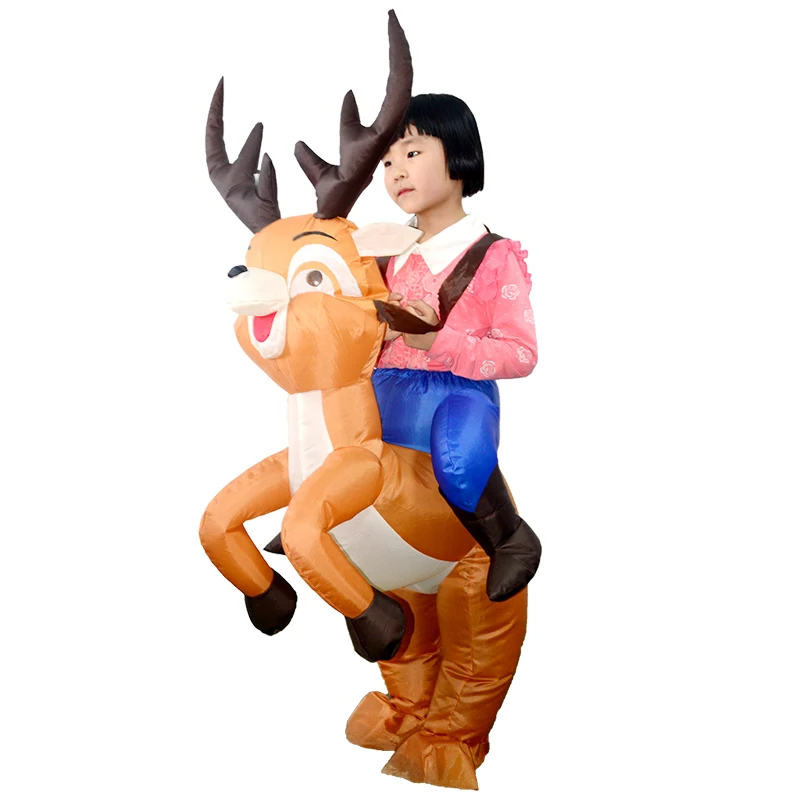 Children-Christmas-Halloween-Party-Carnival-Cosplay-Suits-Inflatable-Elk-Deer-Costume-Blow-Funny-Dress-Mascot-Costume