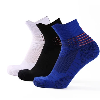 

3 Pairs High Quality basketball Men socks Fashion outdoor leisure Sports breathable shoes non-slip shock absorption Male socks