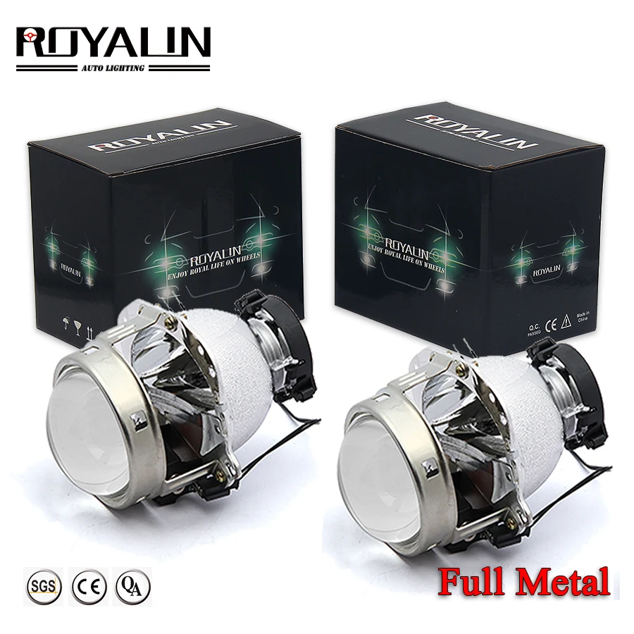 ROYALIN ل Hella EVOX 2.0 D2S مصباح أمامي لجهاز الإسقاط ثنائية زينون عدسة ل BMW E39 E60 فورد أودي A6 C5 C6 W211 باسات B6 سكودا فابيا