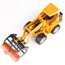 Желтый Rc инженерный автомобиль мини инженерный автомобиль культивировать интерес упражнения Rc грузовик интересный крутой