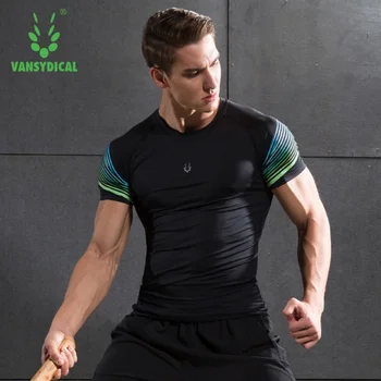 

Men Running T-shirt Sports Basketball Soccer Football Cycling Fitness Tights Shirts Breathable Quick Drying Stretch Tops Spandex