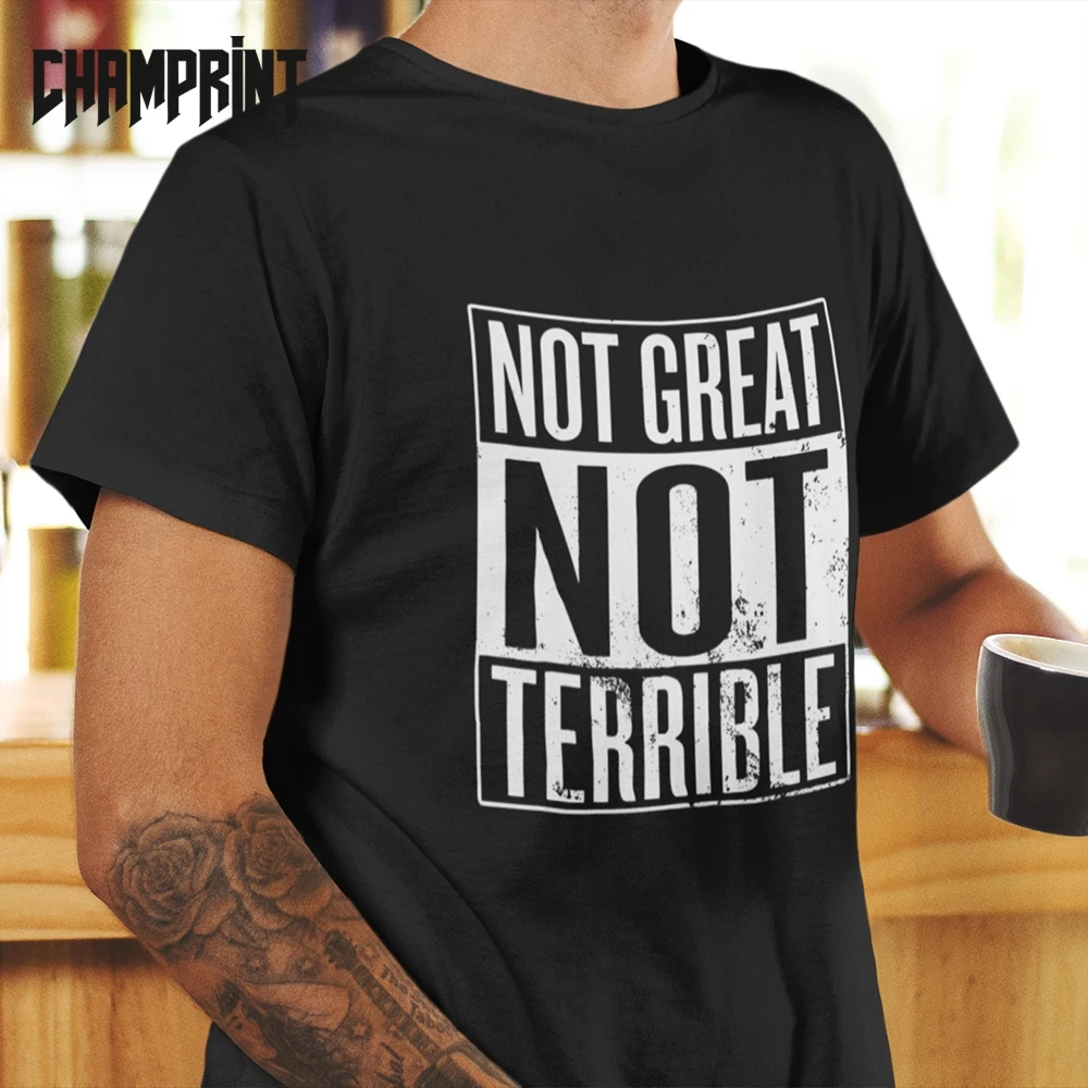 

Not Great Not Terrible Chernobyl T Shirts Men's 100% Cotton T-Shirt Exclusion Zone Ivankiv Raion Tee Shirt Short Sleeve Tops
