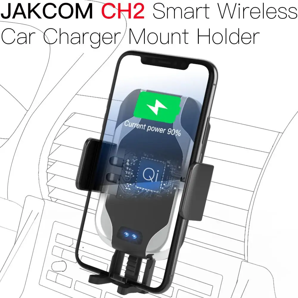 

JAKCOM CH2 Smart Wireless Car Charger Holder Hot Sale in Stands As Qi Fast Charging with LED Indicator Stand Accessories